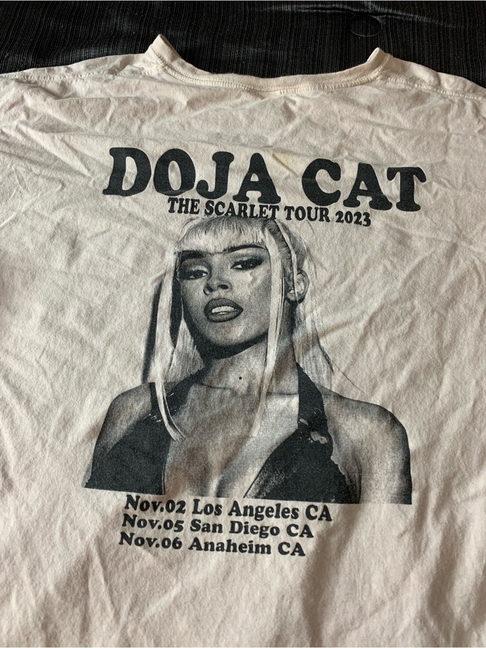 Vintage Doja Cat Tour Shirt The Scarlet Tour 2023 Tee Top T-shirt White Black